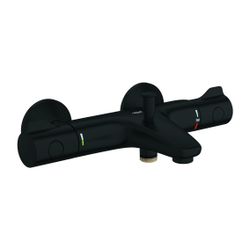 Grohe Grohtherm 800 Thermostat-Wannenbatterie, Wandmontage, Mattschwarz... GROHE-1022032430 4067393018834 (Abb. 1)
