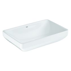 Grohe Aufsatzschale Euro Keramik, 600x400mm, ohne Hahnloch mit Überlauf, Alpinweiß, 1... GROHE-102434SH00 4067393034568 (Abb. 1)
