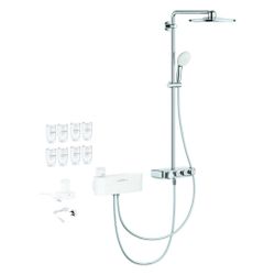Grohe Euphoria Purefoam Thermostat-Duschsystem, Wandmontage, Purefoam Weiß, Kinuami K... GROHE-1058130000 4067393057536 (Abb. 1)