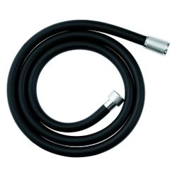 Grohe Silverflex Brauseschlauch, 1.500mm, mit TwistStop und AntiFold, Schwarz/Chrom, ... GROHE-107061KI00 4067393075158 (Abb. 1)