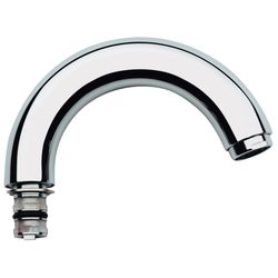 Grohe Gussauslauf Ausladung 120mm, Auslauf mit Mousseur, mit Anschlagbegrenzung, Chrom/Gold, 13014IG... GROHE-13014IG0  (Abb. 1)