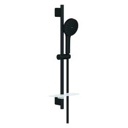 Grohe Euphoria 120 Brausestangenset 3 Strahlarten, 600mm, mit Ablage, Mattschwarz, 13... GROHE-1348842430 4067393119302 (Abb. 1)