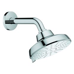 Grohe Tempesta 140 Kopfbrause-Set, 2 Strahlarten Rain und Booster, 140mm, mit Brausea... GROHE-1349680000 4067393115328 (Abb. 1)