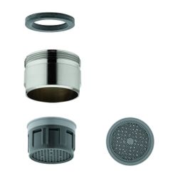 Grohe Sistra Supersteel, Außengewinde, M28x1, Durchflussklasse M, 60,0-70,0l/min bei 3b... GROHE-13907DC0 4005176618826 (Abb. 1)
