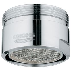 Grohe Sistra Strahlregler, AG M28x1, Durchflussklasse M, 60-70l/min bei 3 bar, Mattchrom, 13907P00... GROHE-13907P00  (Abb. 1)