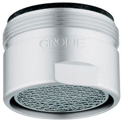 Grohe Sistra Strahlregler, AG M28x1, Durchflussklasse M, 60-70l/min bei 3 bar, Velourchrom, 13907RR0... GROHE-13907RR0  (Abb. 1)