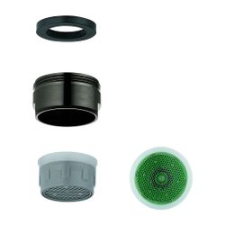 Grohe Mousseur Außengewinde, M24x1, 66l/min bei 3bar, Hard Graphite gebürstet... GROHE-13922AL0 4005176618833 (Abb. 1)