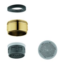 Grohe Mousseur-Strahlregler, Außengewinde M24x1, Durchflussklasse D, 34,8-37,8l/min bei... GROHE-13941G00 4005176986673 (Abb. 1)