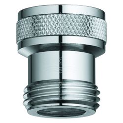 Grohe Rückflussverhinderer, AG 1/2" x IG 1/2", Long-Life Oberfläche, Hard Graphite, 141... GROHE-14165A0M 4005176137273 (Abb. 1)