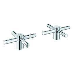 Grohe Atrio Kreuzgriffe, 1x Set mit H und C Markierung, 1x Set ohne Warm-Kalt-Markierun... GROHE-14215GL0 4067393062479 (Abb. 1)