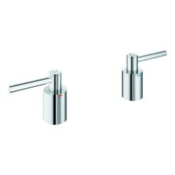Grohe Atrio Hebelgriffe 1 Paar, Chrom, ein Set mit "H" und "C" Markierung, ein Set ohne... GROHE-14218000 4005176762369 (Abb. 1)