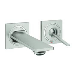 Grohe Allure 2-Loch-Waschtisch-Wandbatterie Supersteel, Ausladung 154mm, Stichmaß 110mm... GROHE-19309DC2 4005176954108 (Abb. 1)