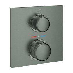 Grohe Allure Thermostat, Hard Graphite gebürstet, Fertigmontageset für Rapido SmartBox,... GROHE-19380AL2 4005176513152 (Abb. 1)