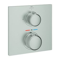 Grohe Allure Thermostat, Supersteel, Fertigmontageset für Rapido SmartBox, 1 Absperrven... GROHE-19380DC2 4005176954153 (Abb. 1)