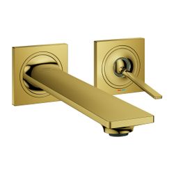 Grohe Allure 2-Loch-Waschtischbatterie, Wandmontage, Fertigmontageset, 212mm Ausladung,... GROHE-19386GL2 4005176512834 (Abb. 1)