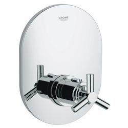 Grohe Atrio Thermostat-Zentralbatterie Fertigmontageset mit Ypsilon-Griff, Chrom, 19392000... GROHE-19392000  (Abb. 1)