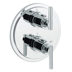 Grohe Atrio Thermostat-Brausebatterie, Fertigmontageset, mit Jota-Griff, Chrom, 19398000... GROHE-19398000  (Abb. 1)