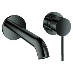Grohe Essence 2-Loch-Waschtischbatterie, Wandmontage, 183mm Ausladung, Hard Graphite, 1... GROHE-19408A01 4005176426209 (Abb. 1)