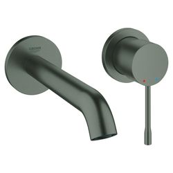Grohe Essence 2-Loch-Waschtischbatterie, Wandmontage, 183mm Ausladung, Hard Graphite ge... GROHE-19408AL1 4005176426193 (Abb. 1)
