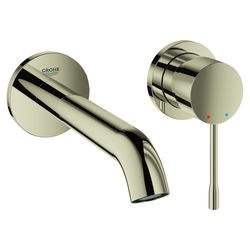 Grohe Essence 2-Loch-Waschtischbatterie, Wandmontage, 183mm Ausladung, Nickel poliert, ... GROHE-19408BE1 4005176426216 (Abb. 1)