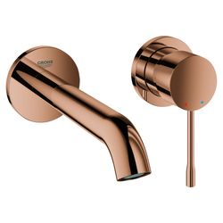 Grohe Essence 2-Loch-Waschtischbatterie, Wandmontage, 183mm Ausladung, Warm Sunset, 194... GROHE-19408DA1 4005176426179 (Abb. 1)