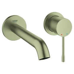 Grohe Essence 2-Loch-Waschtischbatterie, Wandmontage, 183mm Ausladung, Nickel gebürstet, 19408EN1... GROHE-19408EN1  (Abb. 1)