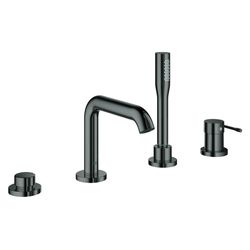 Grohe Essence 4-Loch-Einhand-Wannenkombination mit Sena Stick Handbrause, mit Temperatu... GROHE-19578A01 4005176426520 (Abb. 1)