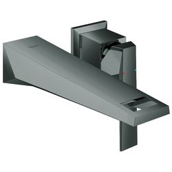 Grohe Allure Brillant 2-Loch-Waschtischbatterie Fertigmontageset, Ausladung 210mm, Hard Graphite, 19... GROHE-19783A00  (Abb. 1)