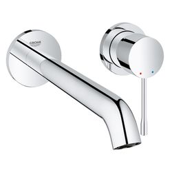 Grohe Essence 2-Loch-Waschtischbatterie, Wandmontage, 230mm Ausladung, Chrom, 19967001... GROHE-19967001 4005176307140 (Abb. 1)