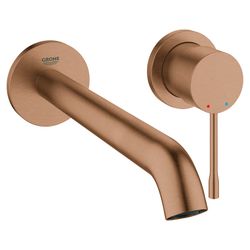 Grohe Essence 2-Loch-Waschtischbatterie, Wandmontage, 230mm Ausladung, Warm Sunset gebü... GROHE-19967DL1 4005176426261 (Abb. 1)