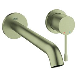 Grohe Essence 2-Loch-Waschtischbatterie, Wandmontage, 230mm Ausladung, Nickel gebürstet, 19967EN1... GROHE-19967EN1  (Abb. 1)