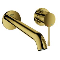 Grohe Essence 2-Loch-Waschtischbatterie, Wandmontage, 230mm Ausladung, Cool Sunrise, 19... GROHE-19967GL1 4005176426230 (Abb. 1)