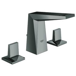 Grohe Allure Brilliant 3-Loch-Waschtischbatterie, 1/2", Standmontage, 161mm Ausladung, Hard Graphite... GROHE-20342A00  (Abb. 1)
