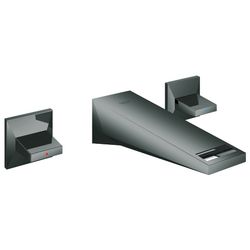 Grohe Allure Brilliant 3-Loch-Waschtischbatterie, 1/2", Wandmontage, 161mm Ausladung, Hard Graphite,... GROHE-20346A00  (Abb. 1)