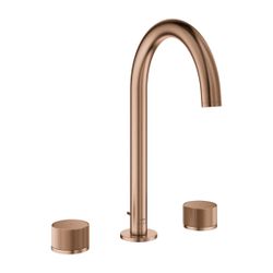 Grohe Atrio PC 3-Loch-Waschtischbatterie Warm Sunset gebürstet Knopfbetätigung, Zugstan... GROHE-20595DL0 4005176499234 (Abb. 1)