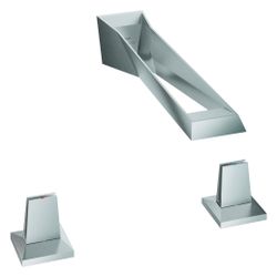 Grohe Allure Brilliant 3-Loch-Waschtisch-Wandbatterie, EcoJoy, Ausladung 256mm, Edelsta... GROHE-20635SD0 4005176759642 (Abb. 1)