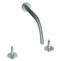Grohe Atrio Icon 3D 3-Loch-Waschtisch-Wandbatterie, EcoJoy, Ausladung 235mm, Edelstahl,... GROHE-20665SD0 4005176763250 (Abb. 1)