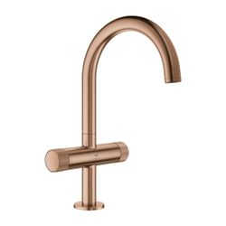 Grohe Atrio PC Waschtisch-Einlochbatterie L-Size, Warm Sunset gebürstet Knopfbetätigung... GROHE-21138DL0 4005176510533 (Abb. 1)