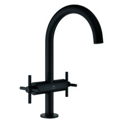 Grohe Atrio Waschtisch-Einlochbatterie, L-Size, mit Kreuzgriffen, Push-open Ablaufgarni... GROHE-21144KF0 4067393056706 (Abb. 1)