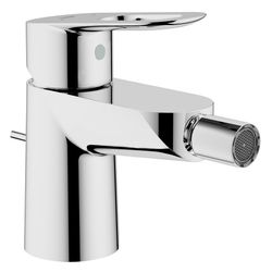 Grohe BauLoop Einhand-Bidetbatterie, 1/2", Zugstangen-Ablaufgarnitur 1 1/4", 1-Loch-Montage, Chrom, ... GROHE-23338000  (Abb. 1)