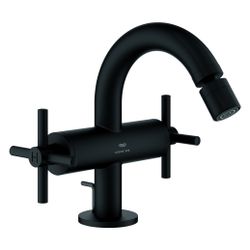 Grohe Atrio Zweigriff-Bidetbatterie, 1-Loch-Montage, mit Kreuzgriffen, Zugstangen-Ablau... GROHE-24353KF0 4067393056737 (Abb. 1)