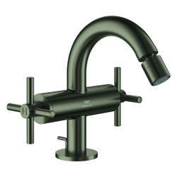 Grohe Atrio Zweigriff-Bidetbatterie, 1-Loch-Montage, mit Kreuzgriffen, Zugstangen-Ablau... GROHE-24353MG0 4005176944895 (Abb. 1)