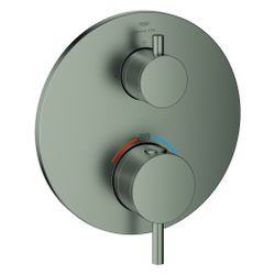 Grohe Atrio Thermostat-Brausebatterie, Fertigmontageset für Rapido SmartBox, Satin Stee... GROHE-24357MS0 4005176945717 (Abb. 1)