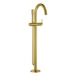 Grohe Atrio Einhand-Wannenbatterie Cool Sunrise gebürstet, Fertigmontageset, Bodenmonta... GROHE-24368GN0 4005176952388 (Abb. 1)