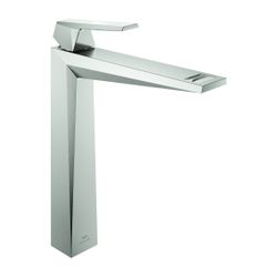 Grohe Allure Brilliant PC Einhand-Waschtischbatterie XL-Size Supersteel, Griff White At... GROHE-24418DC0 4005176794926 (Abb. 1)