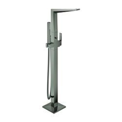 Grohe Allure Brilliant PC Wannenbatterie Hard Graphite gebürstet Bodenmontage Griff Whi... GROHE-24423AL0 4005176795336 (Abb. 1)