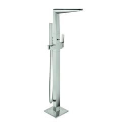 Grohe Allure Brilliant PC Wannenbatterie Supersteel Bodenmontage Griff, Vanilla Noir Ca... GROHE-24424DC0 4005176795206 (Abb. 1)
