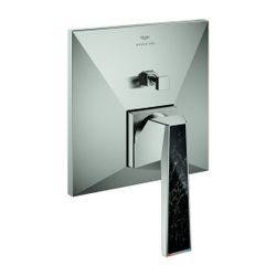 Grohe Allure Brilliant PC Wannenbatterie Supersteel Wandmontage Griff, Vanilla Noir Cae... GROHE-24427DC0 4005176795299 (Abb. 1)