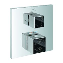 Grohe Allure Brilliant Thermostat-Brausebatterie Chrom, Griff Vanilla Noir Caesarstone,... GROHE-24430000 4005176795404 (Abb. 1)