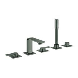 Grohe Allure 5-Loch-Wannenkombination Hard Graphite gebürstet für Fliesenbankmontage, H... GROHE-25221AL1 4005176509391 (Abb. 1)